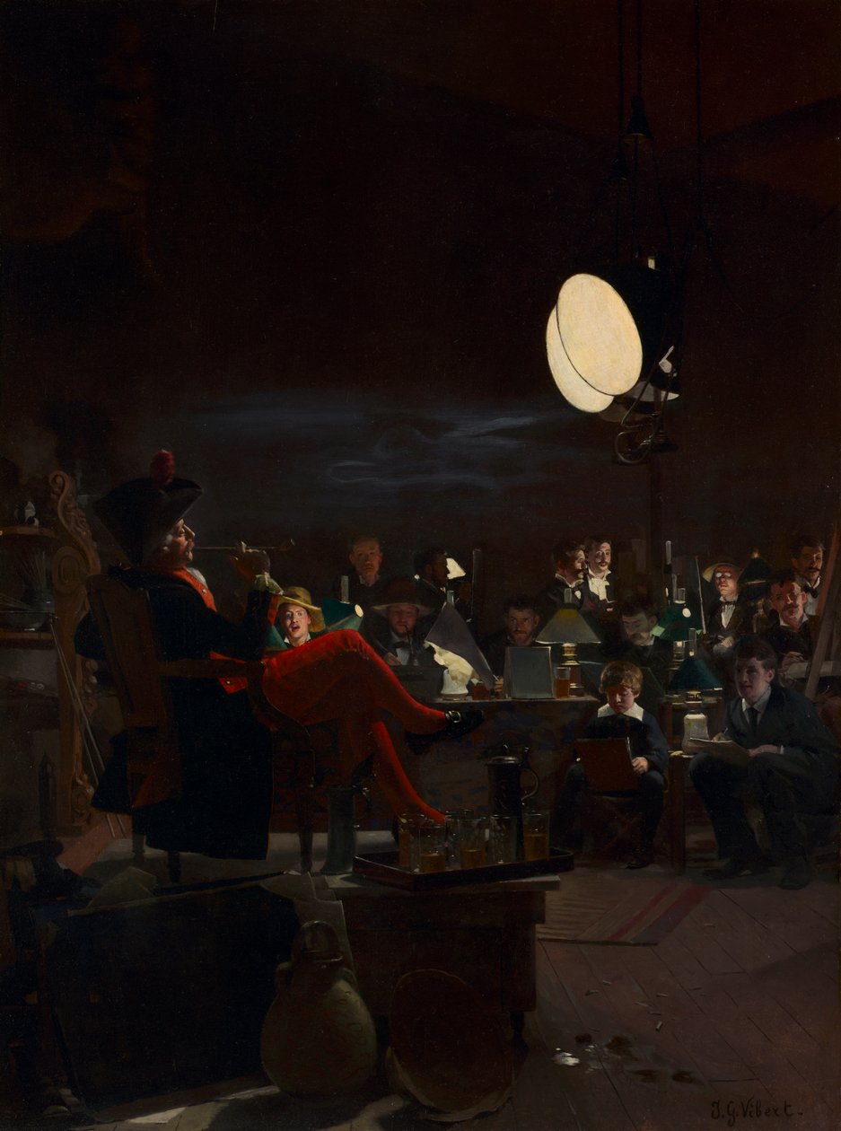 A Night Class by Jehan Georges Vibert