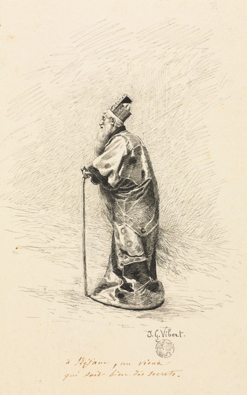 Study for the Magician in "Conte de Fée" (Story of a Fairy) by Jehan Georges Vibert