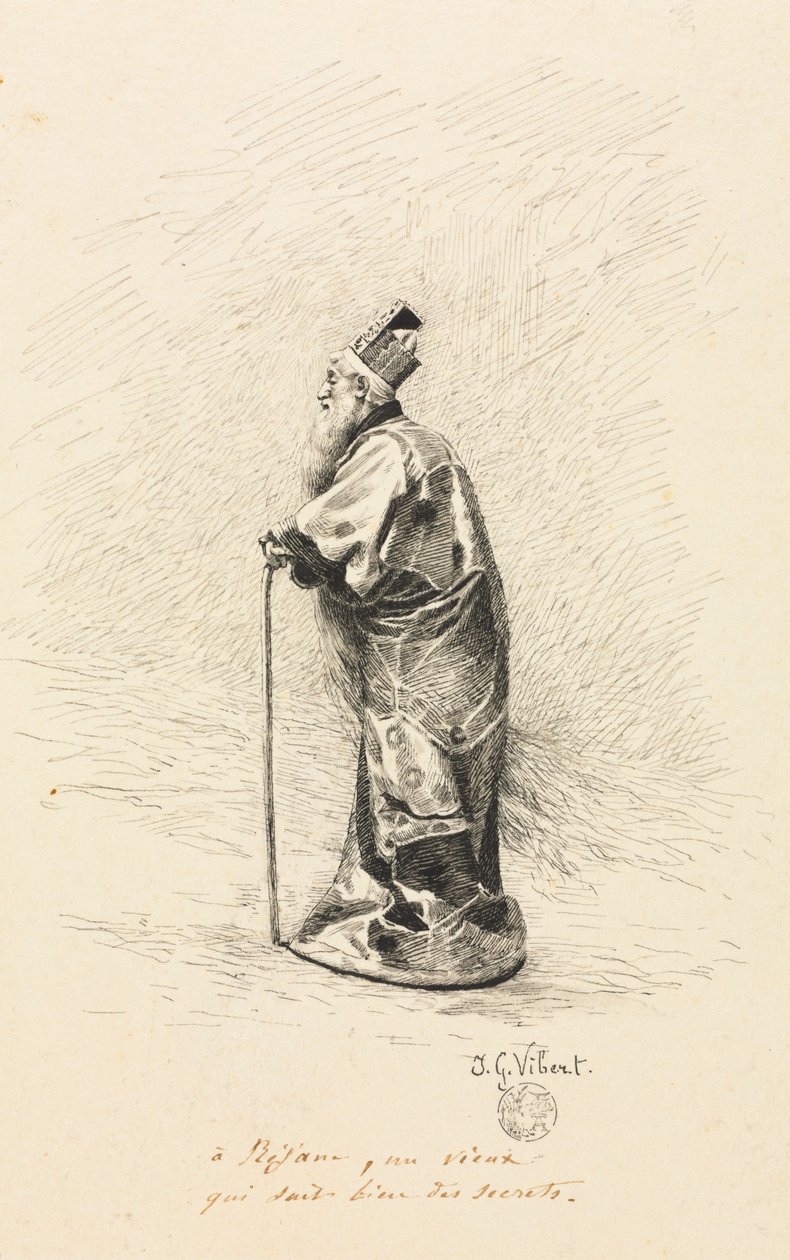 Study for the Magician in Story of a Fairy by Jehan Georges Vibert