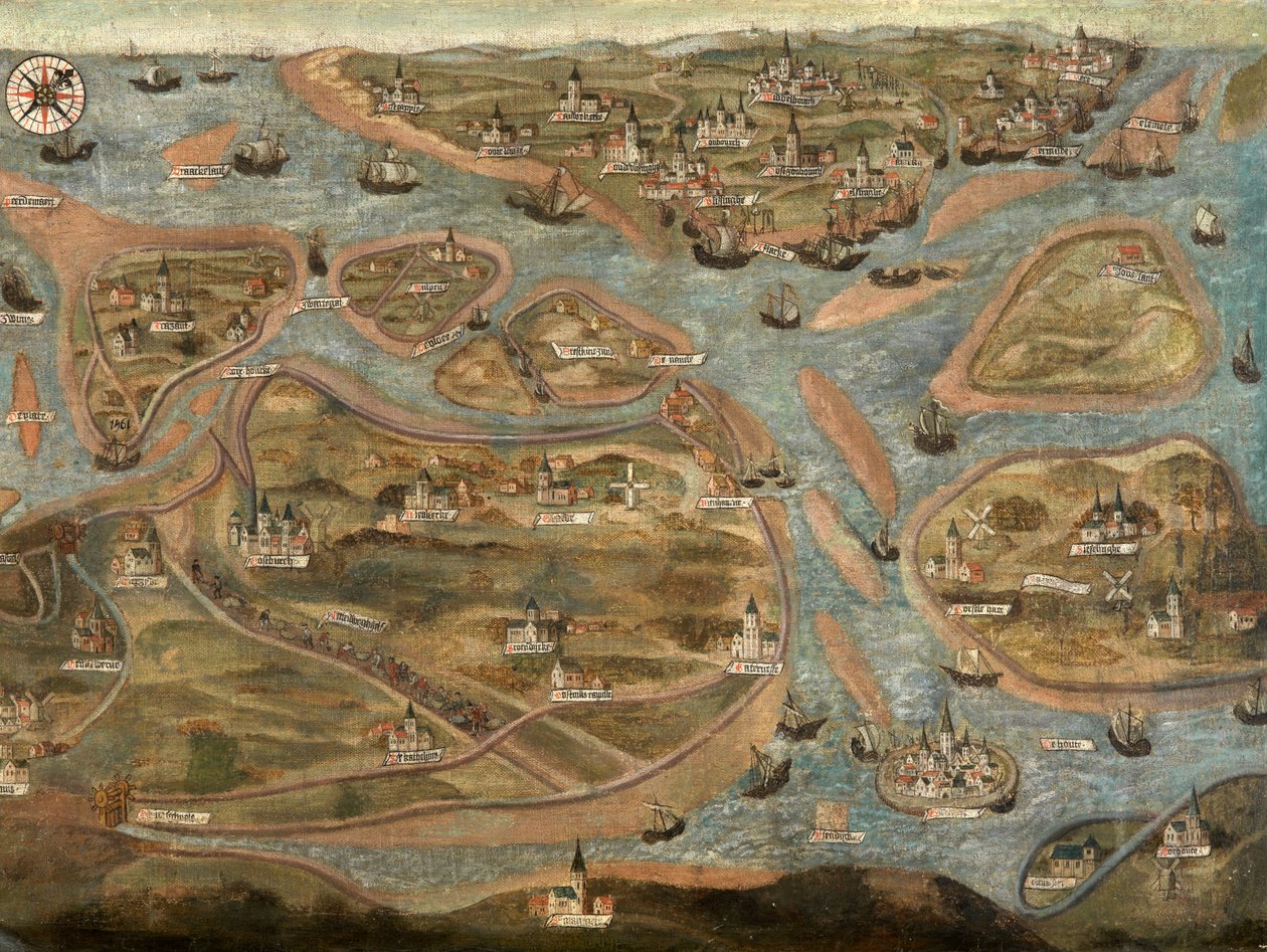 Map of the Zwin Area by Jehan de Hervy