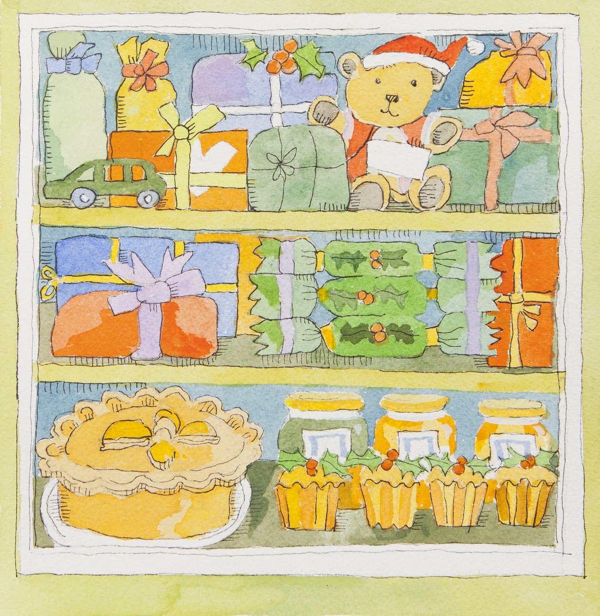 Christmas cupboard interior by Jennifer Abbott