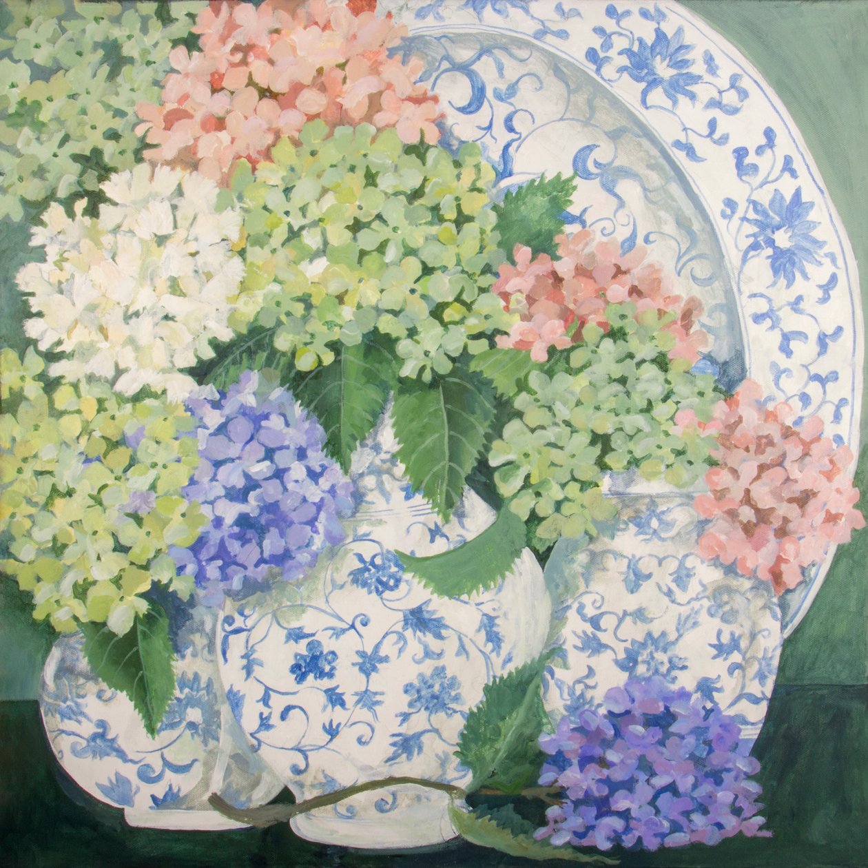 Hydrangeas, 2018 by Jennifer Abbott