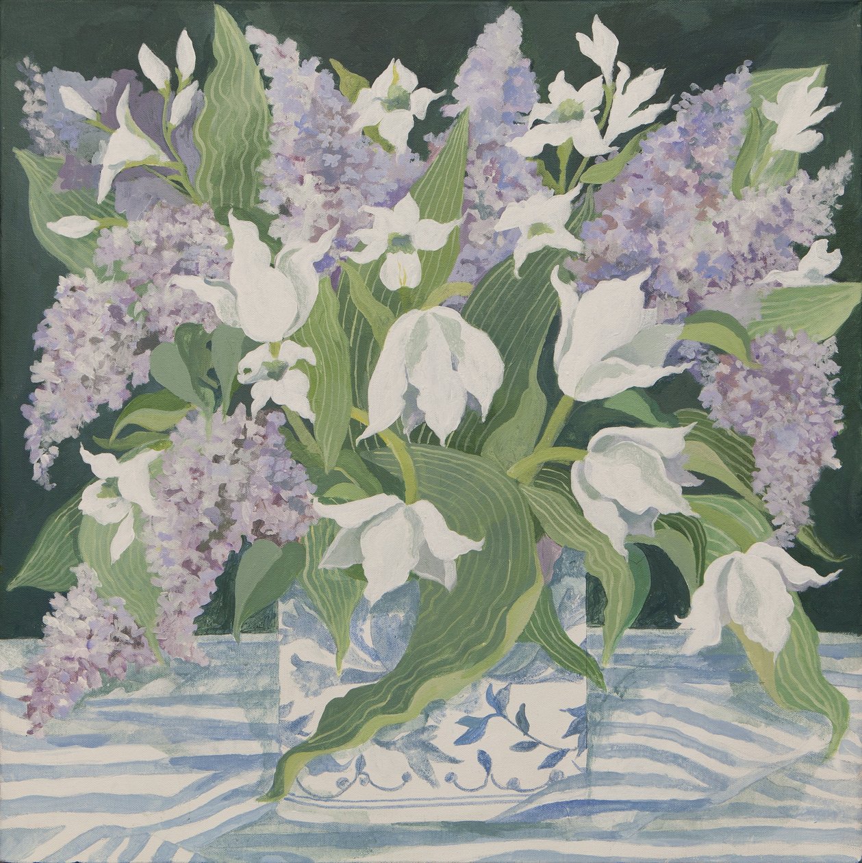 Lilac and Tulips by Jennifer Abbott