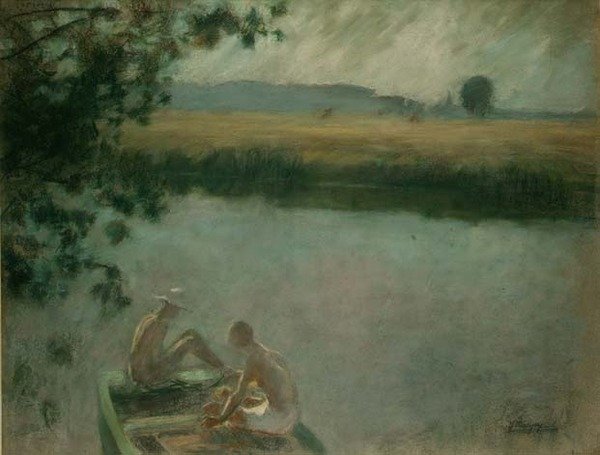 Bathing by Moonlight by Jenny Montigny