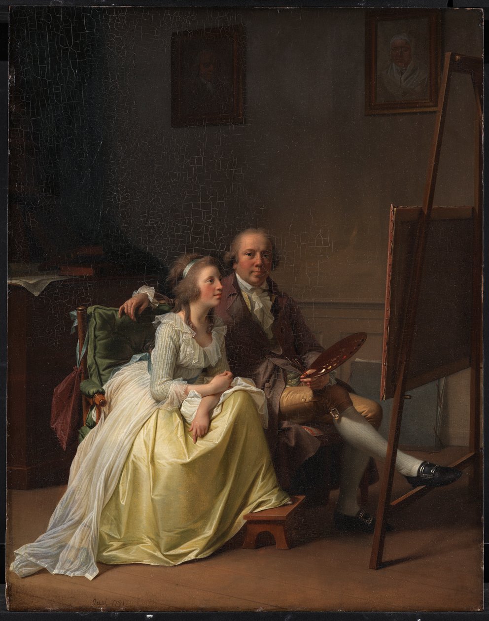 The Artist and his Wife Rosine, née Dörschel by Jens Juel
