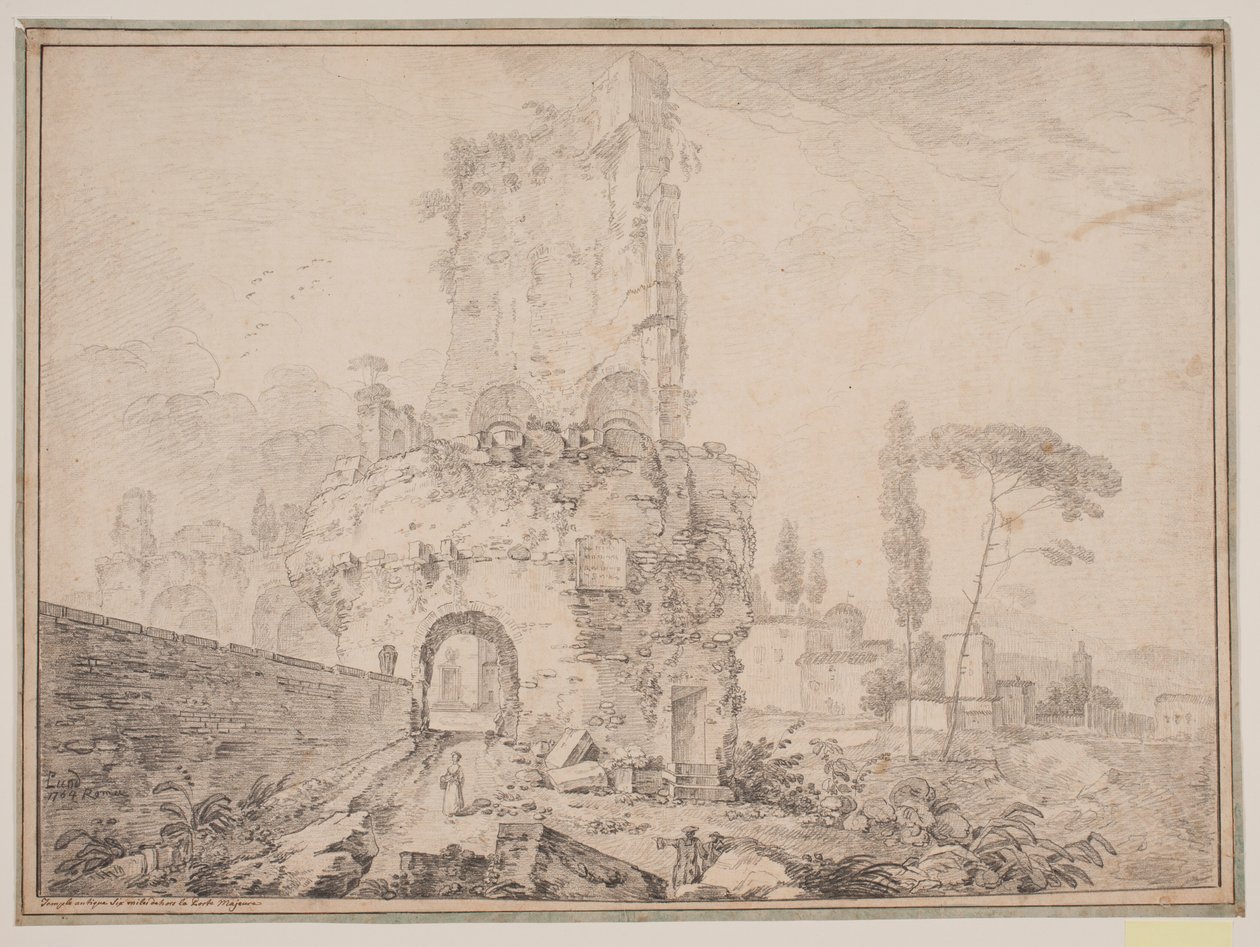 Landscape with Ruins Outside Rome by Jens Petersen Lund