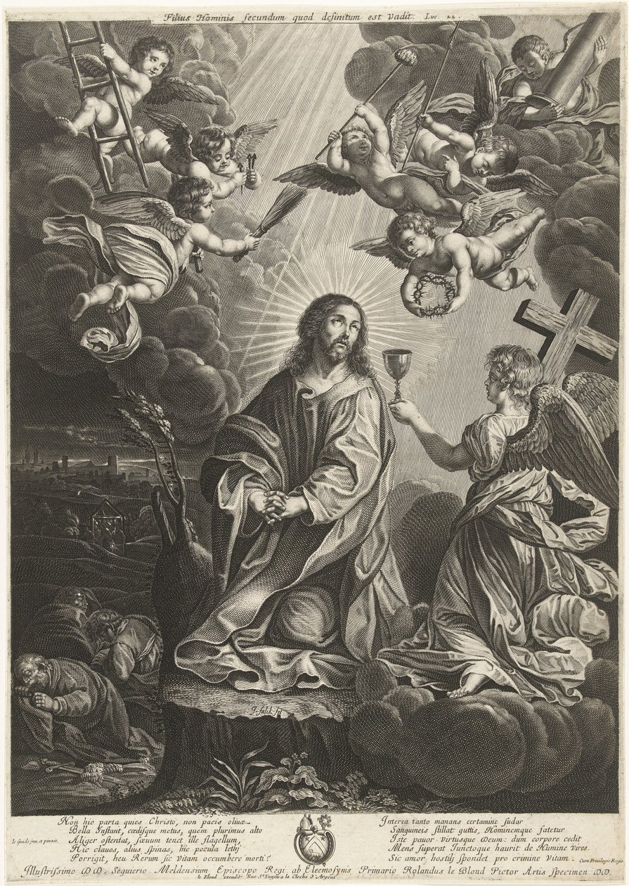 Christ in the Garden of Gethsemane by Jeremias Falck