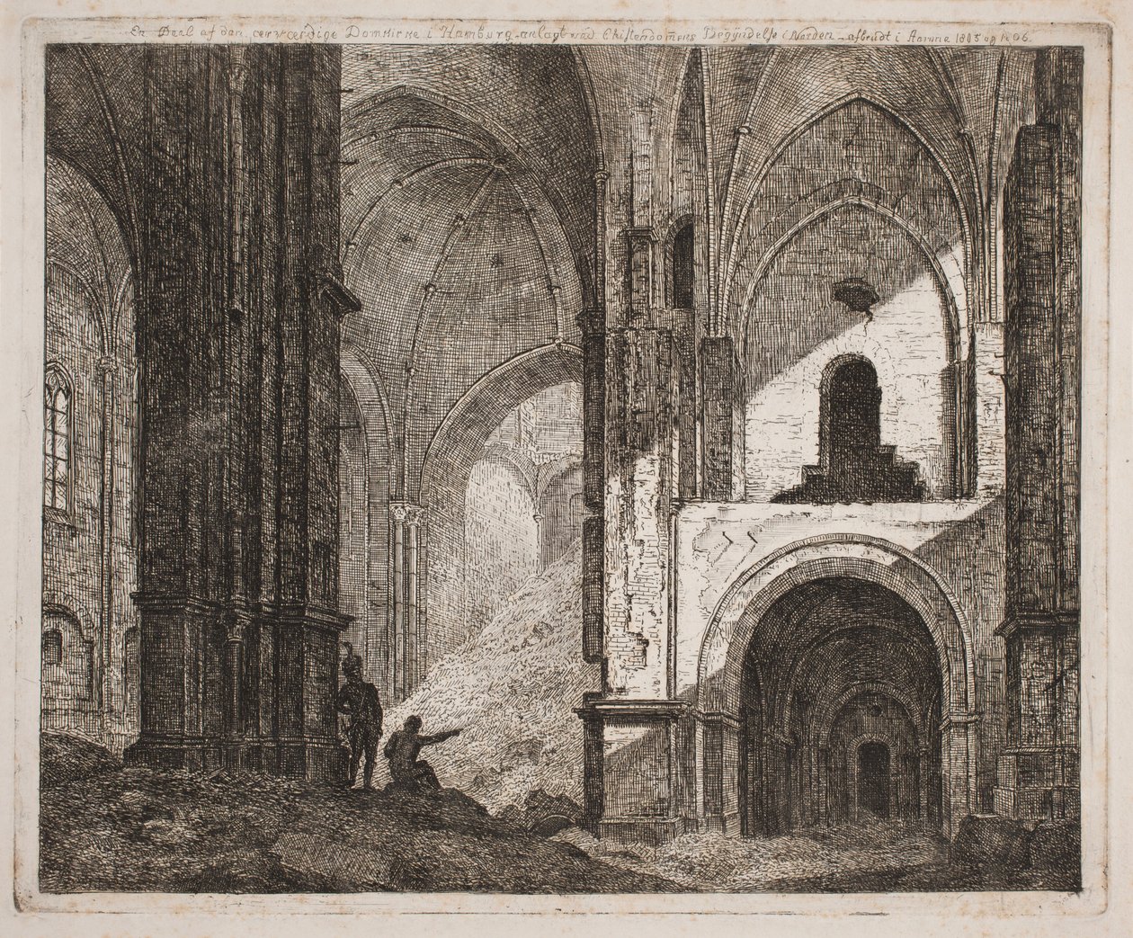 Interior from the Same Ruin 1806 by Jes Bundsen