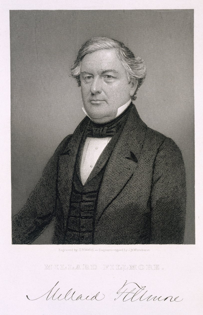 Millard Fillmore, engraved by Thomas B. Welch after a daguerreotype by Jesse H. Whitehurst