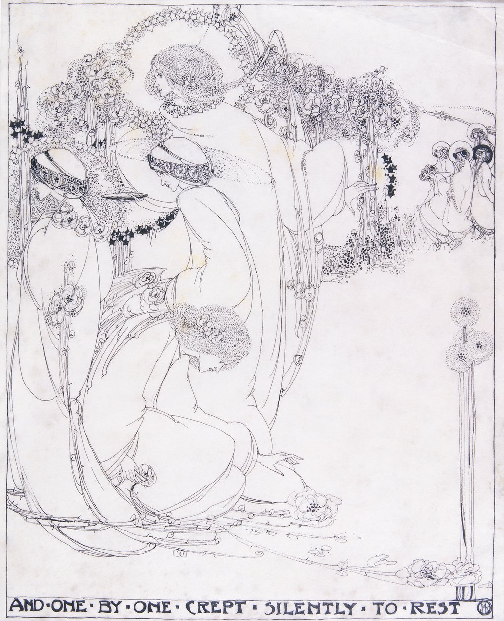 And One by One Crept Silently to Rest, c.1902-3 by Jessie Marion King