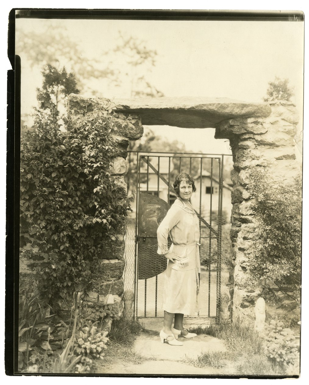 Mrs Ernest Thompson Seton of Greenwich Conn, National President of the League of American Pen Women who is sailing on June 18 with Field Expedition to explore the upper reaches of the Amazon by Jessie Tarbox Beals