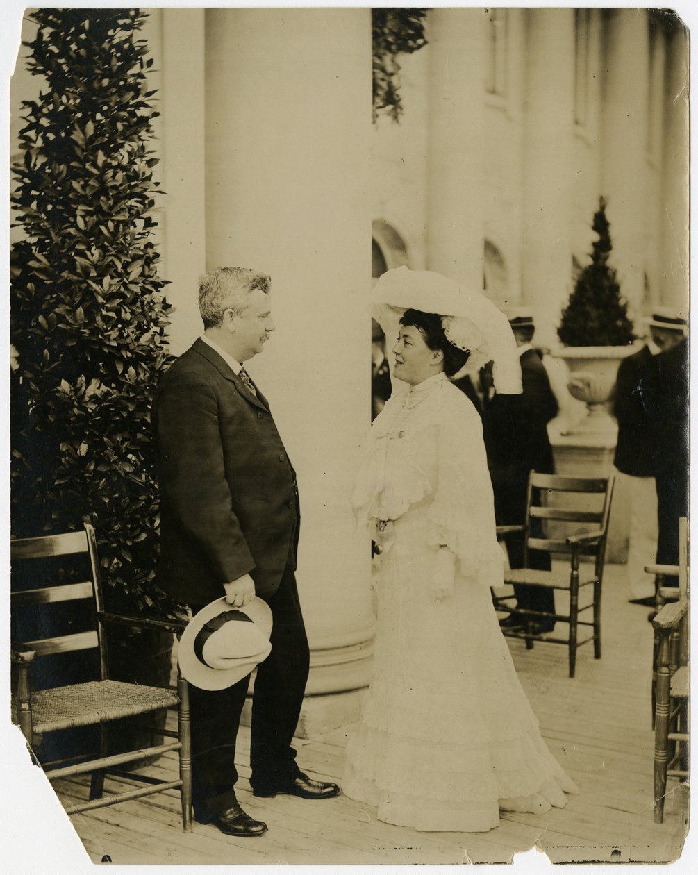 Mrs. Norman Mack, Gov. Odell, St. Louis Exposition 1903 by Jessie Tarbox Beals