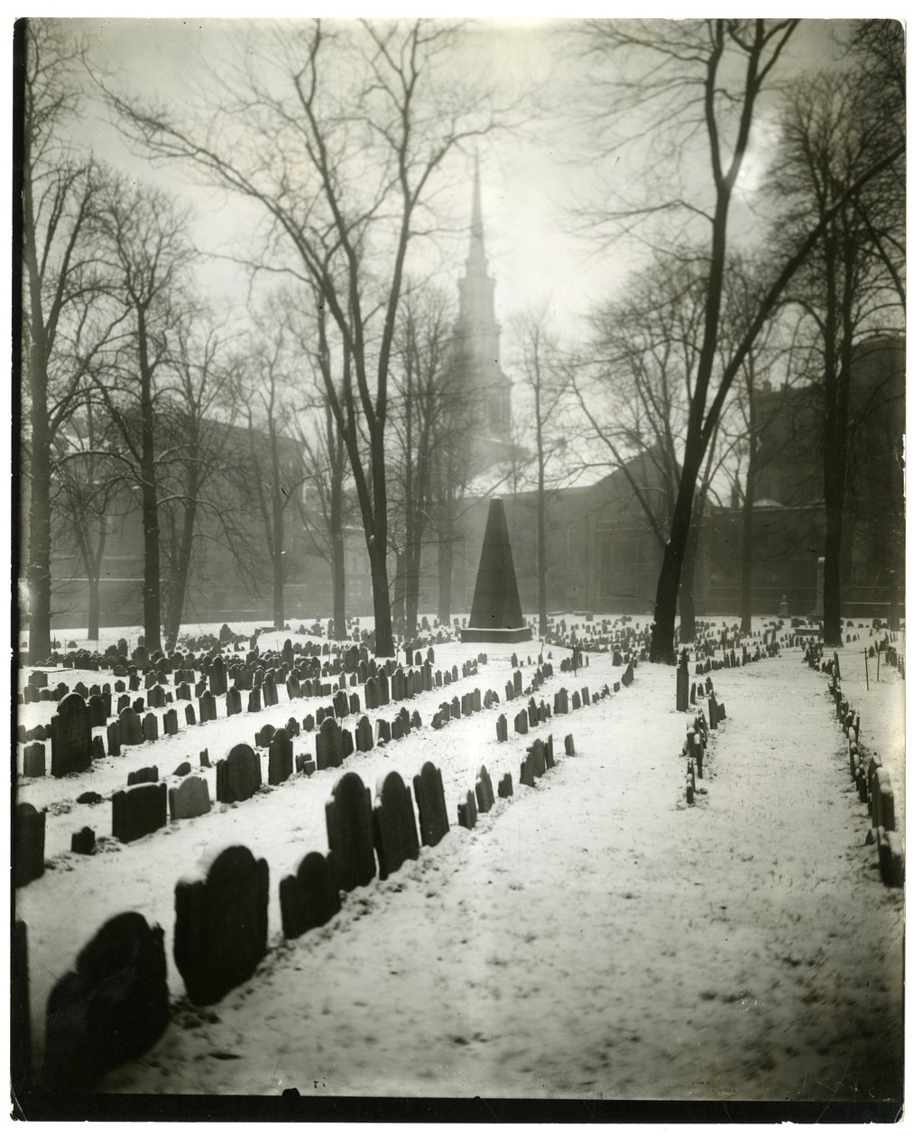 Old Granary Burying Ground Boston, USA, c.1902-10 by Jessie Tarbox Beals