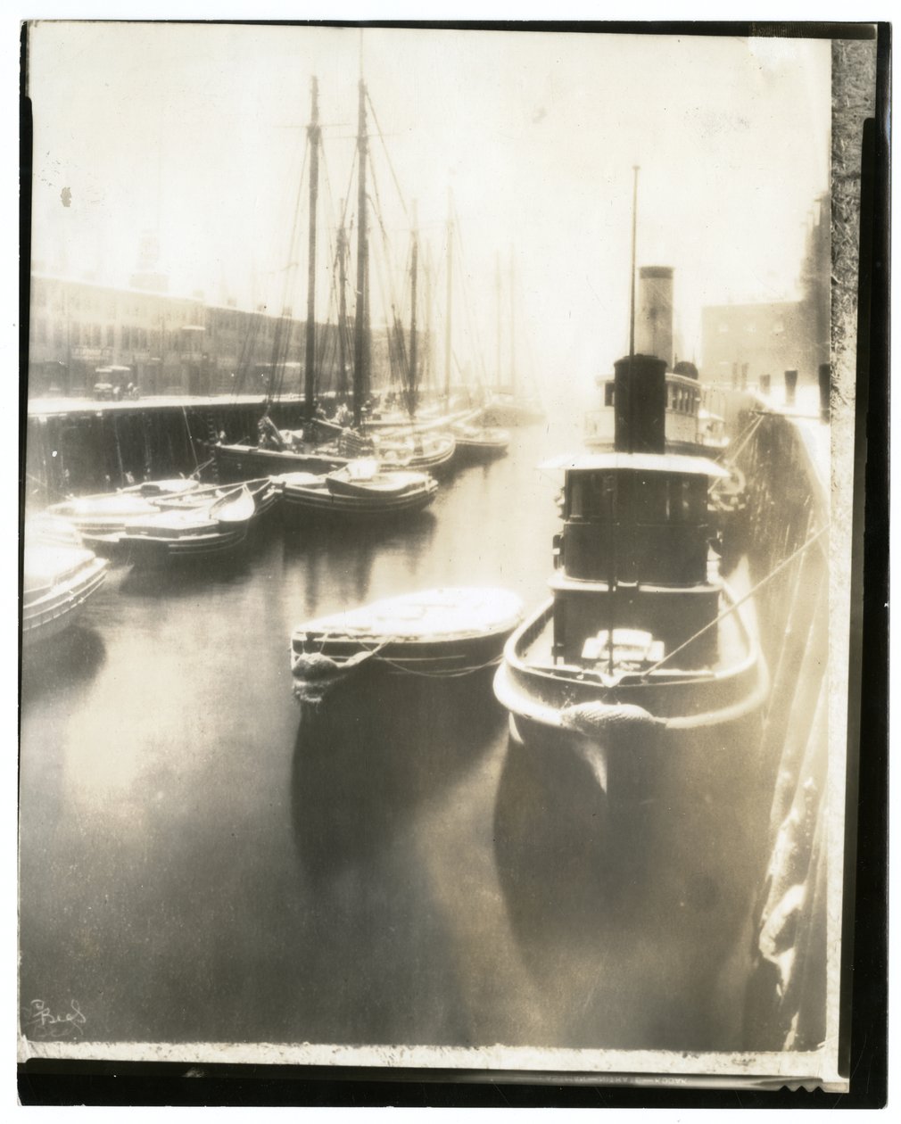 Old T Wharf, Boston, c.1902-10 by Jessie Tarbox Beals