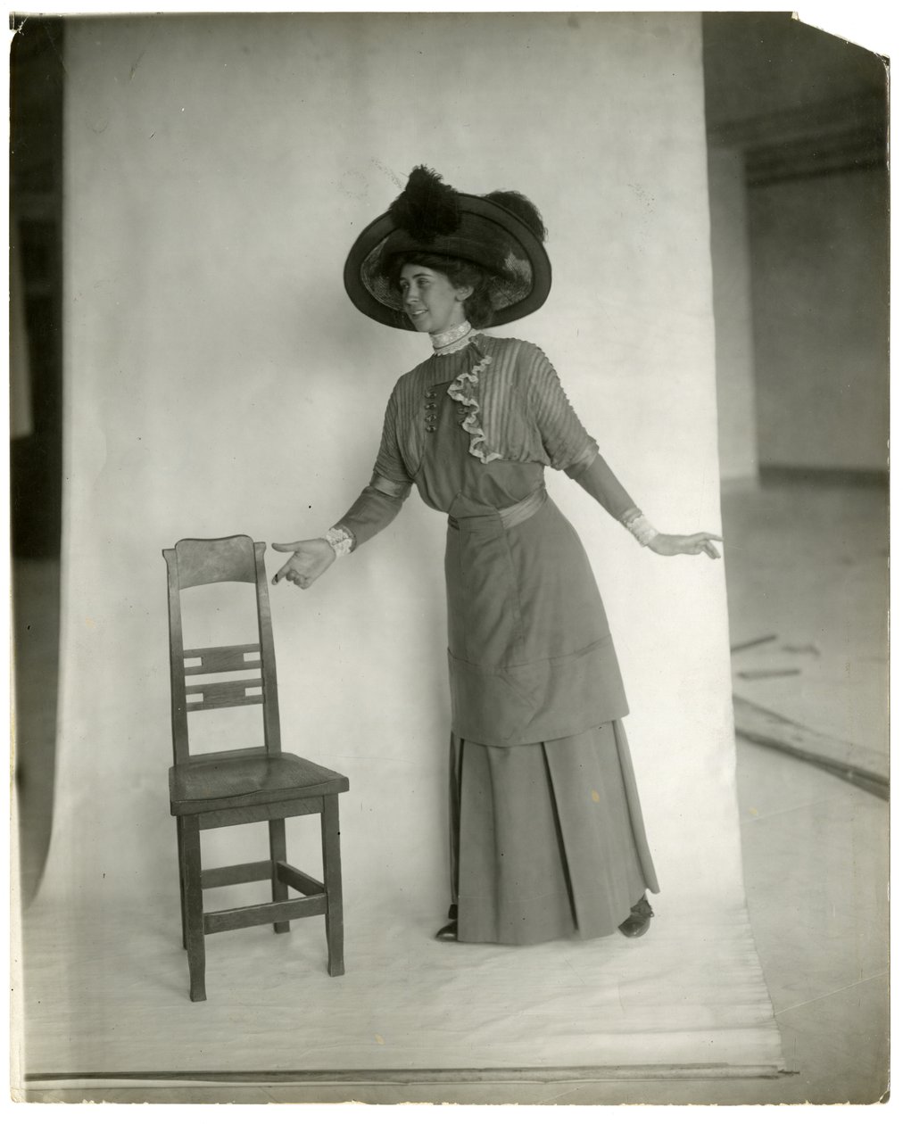 "Please be seated" Correct poise of legs, body arms and hands by Jessie Tarbox Beals