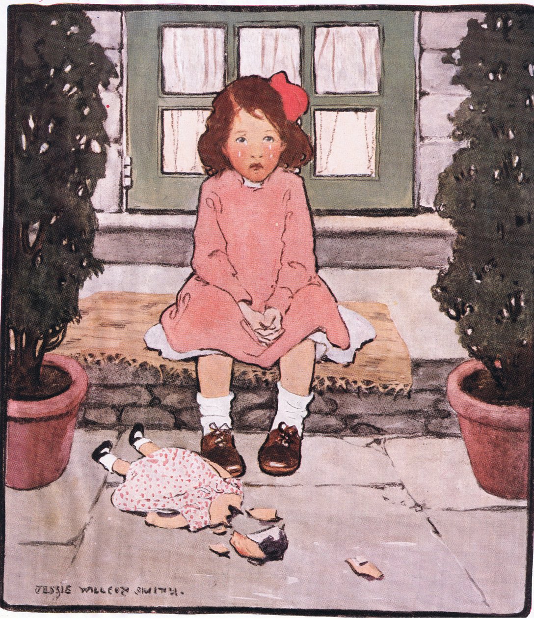 A broken head and heart by Jessie Willcox Smith