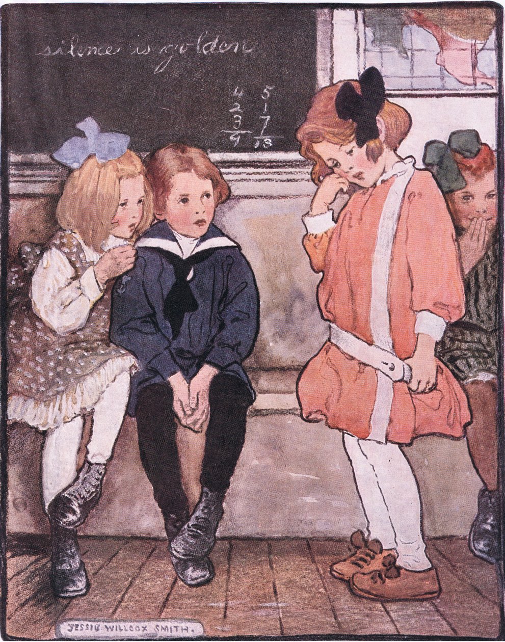 She Came Down from the Platform, Still Bravely Choking Back Her Tears by Jessie Willcox Smith