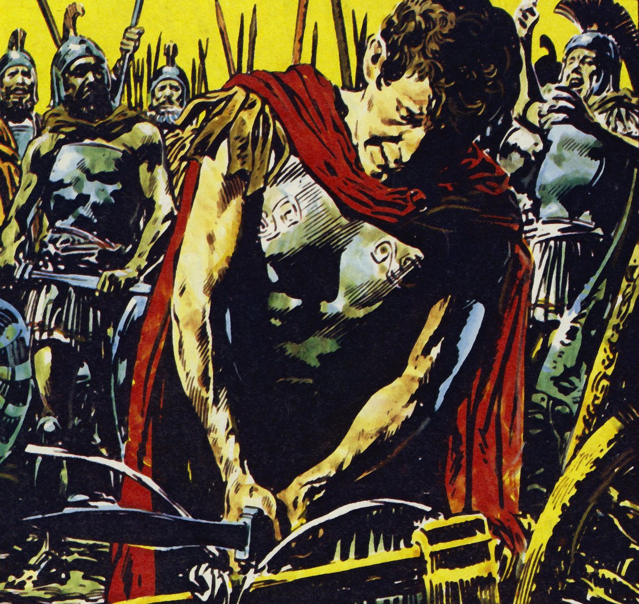 Alexander Slashed the Gordian Knot Apart with His Sword by Jesus Blasco