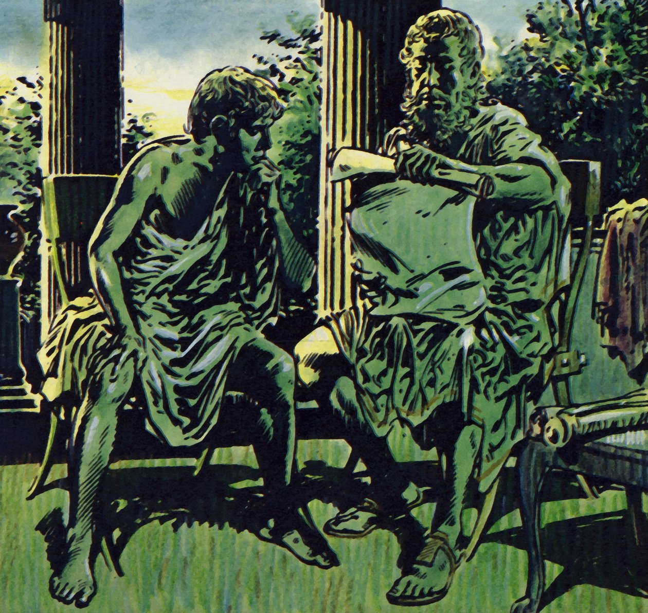 Philip Obtained the Services of Aristotle to Tutor His Son by Jesus Blasco