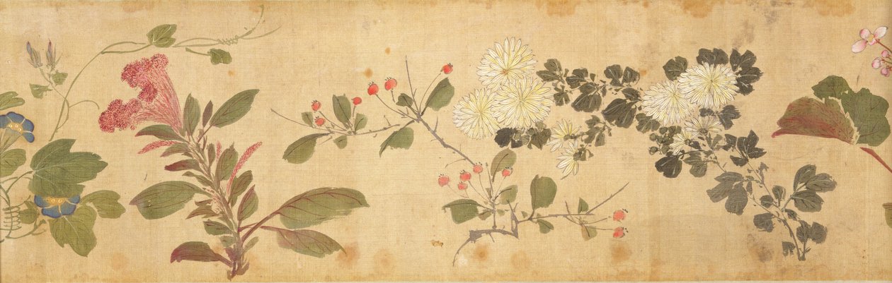 One Hundred Flowers, early 17th century (detail) by Jiayan Chen