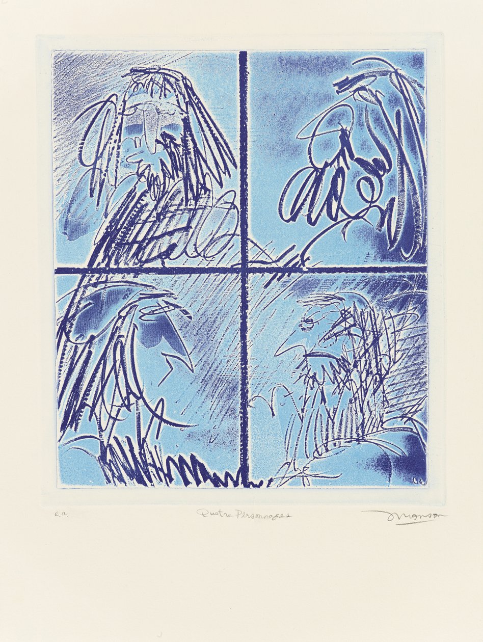 Four figures by Jim Monson