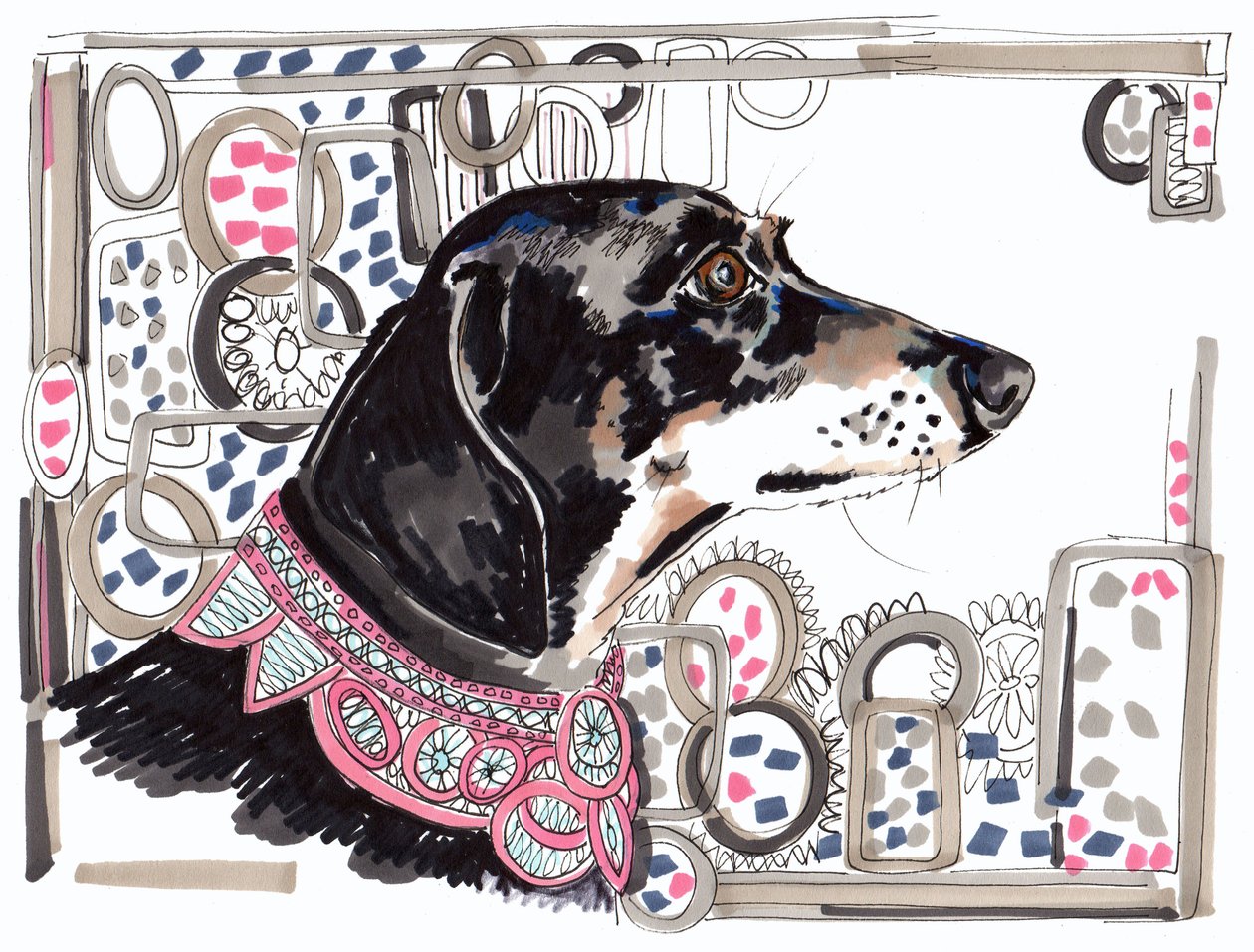 Lacey The Dachshund by Jo Chambers