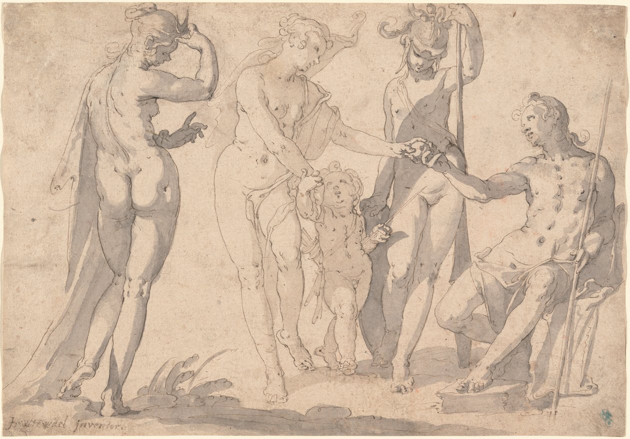 The Judgement of Paris by Joachim Wtewael or Utewael