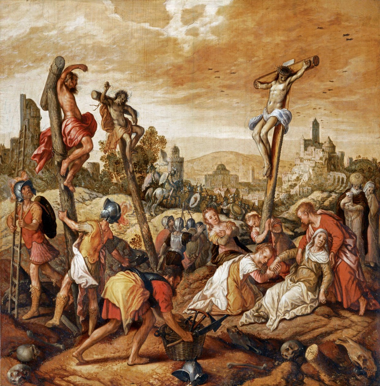 Crucifixion by Joachim Bueckelaer