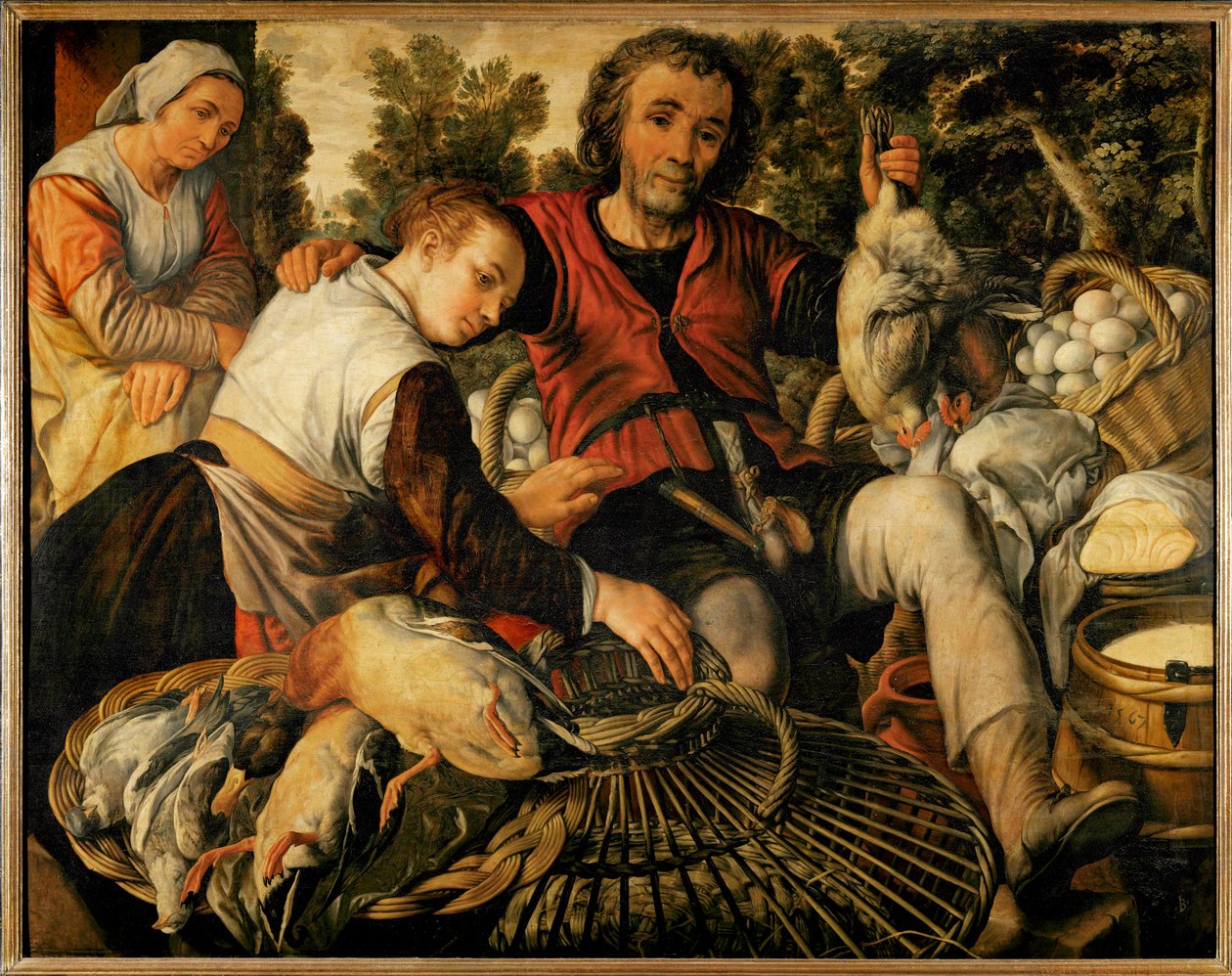 Peasants at the Market by Joachim Bueckelaer