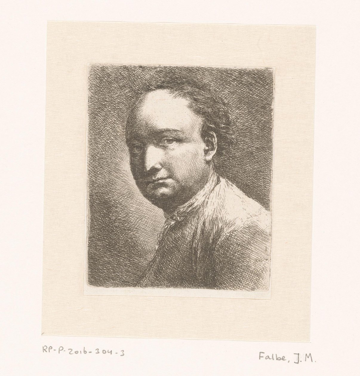 Portrait of the Painter Johann Harper by Joachim Martin Falbe
