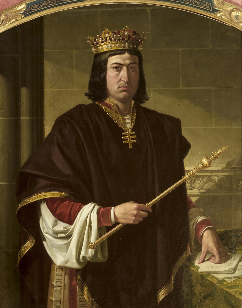 Portrait of King Ferdinand II of Aragon by Joachin Dominguez Becquer