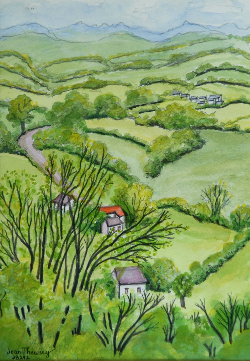 View from Mount Gargan, Limousin, France, 2010 by Joan Thewsey