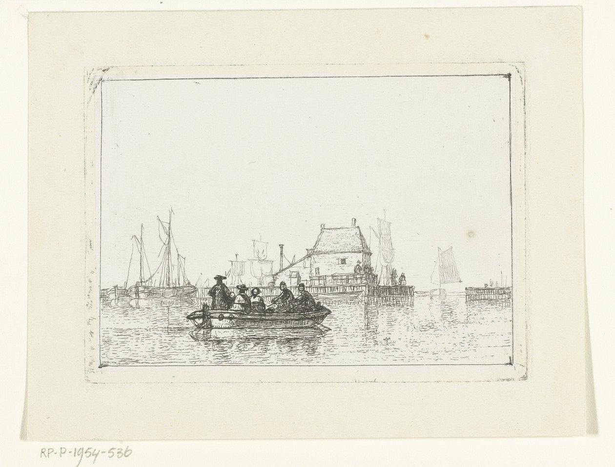 Rowboat with Passengers on the IJ by Joan Berg