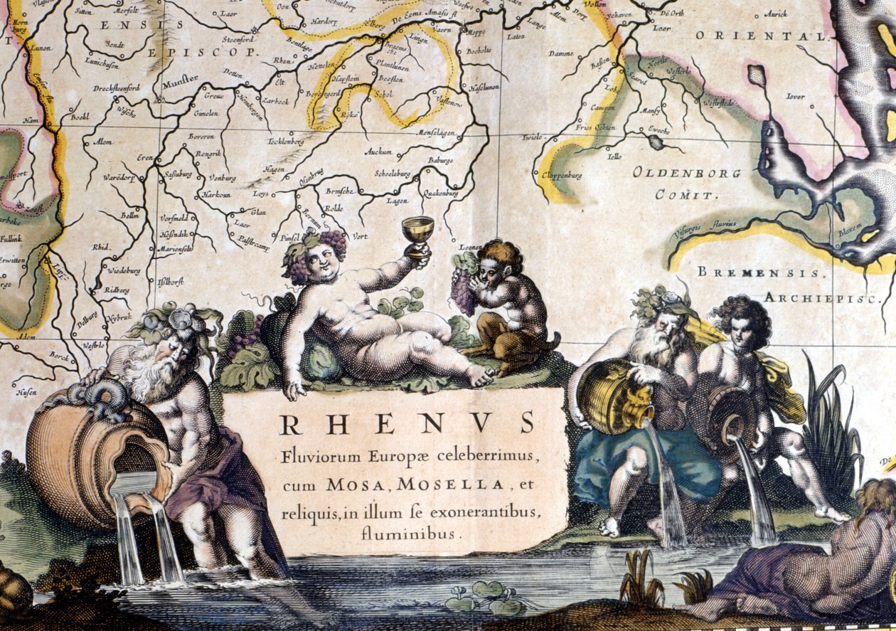 Allegory of the Rhine by Joan Blaeu