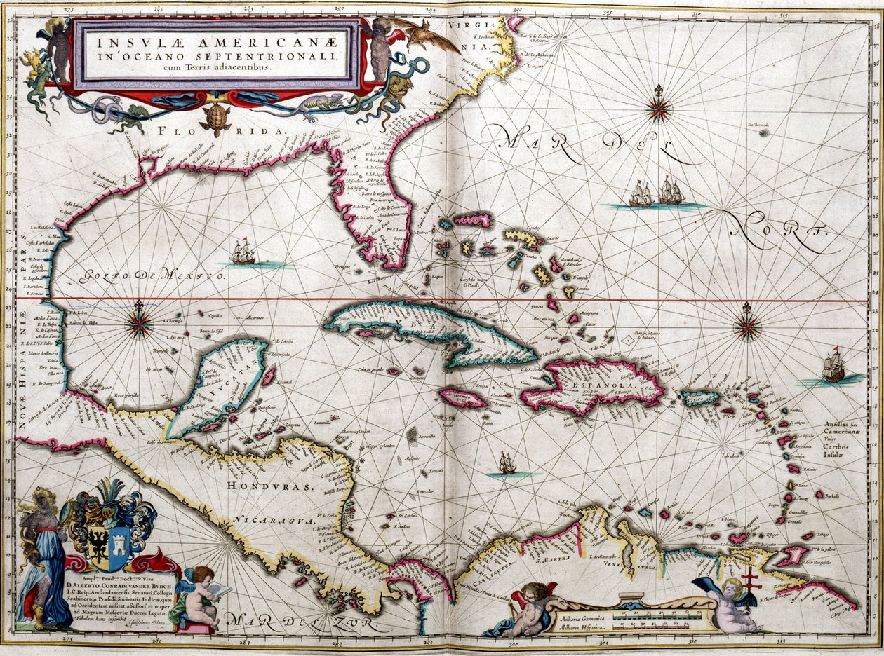 Gulf of Mexico and the Caribbean, from Blaeu