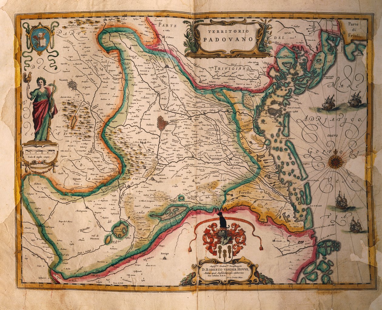 Map of Paduan Domain by Joan Blaeu
