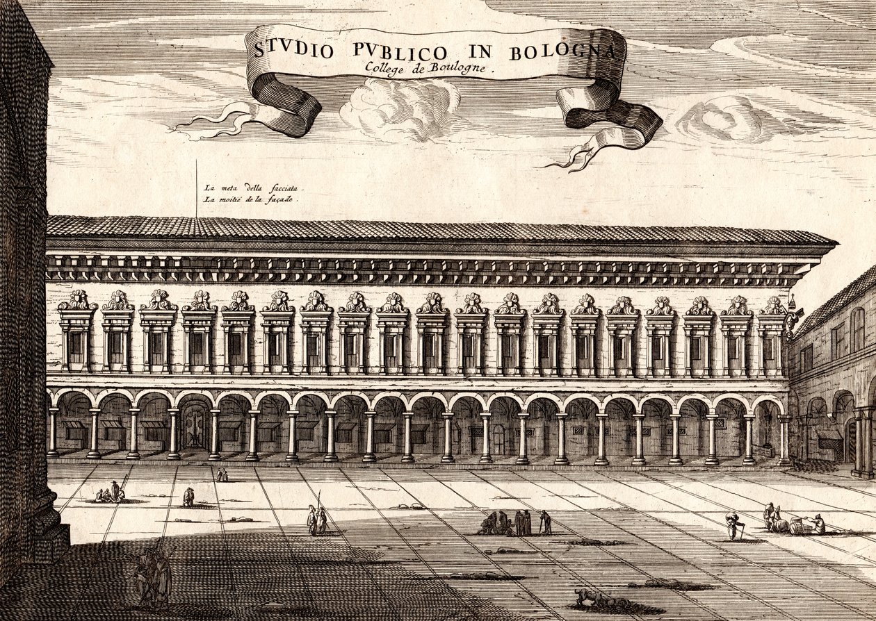 The Archiginnasio Palace, Bologna, Emilia-Romagna, Italy by Joan Blaeu