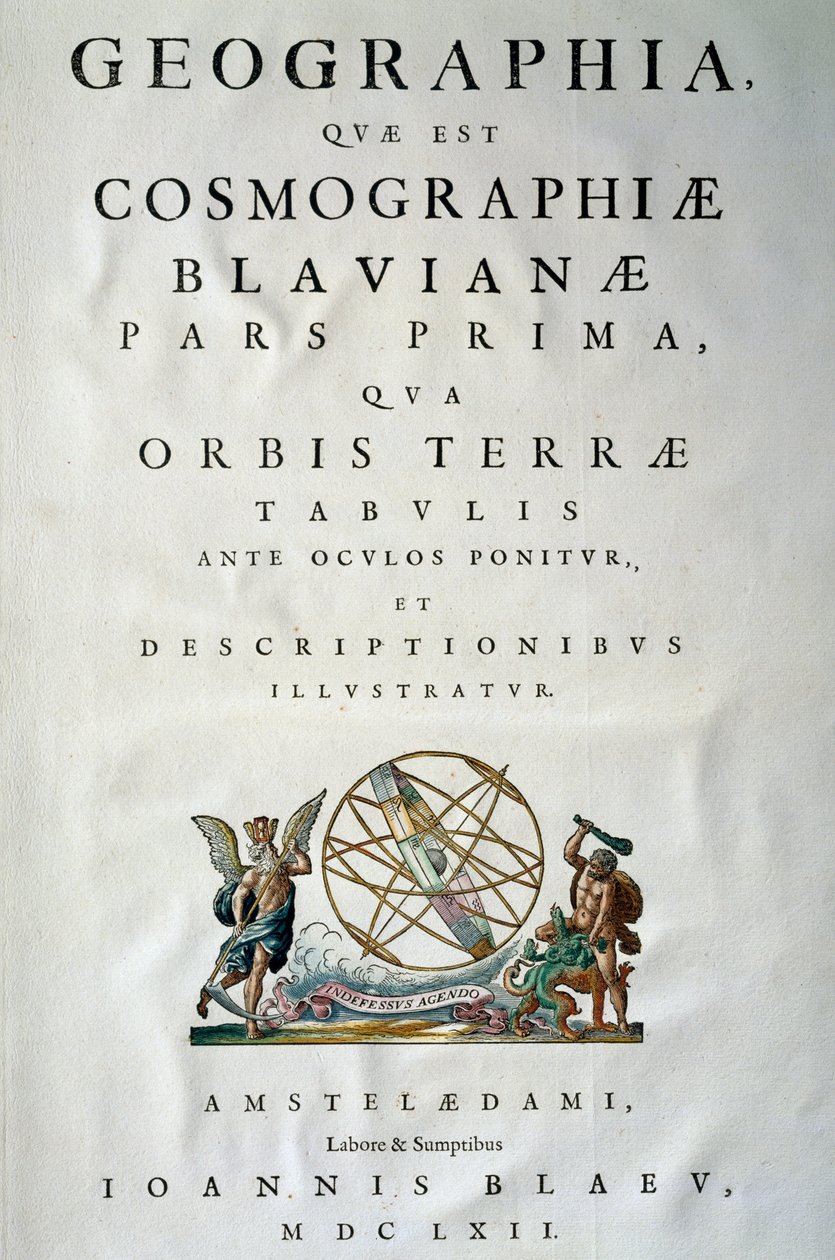 Title page of Part I of Atlas Maior, by Joan Blaeu (1596-1673) by Joan Blaeu