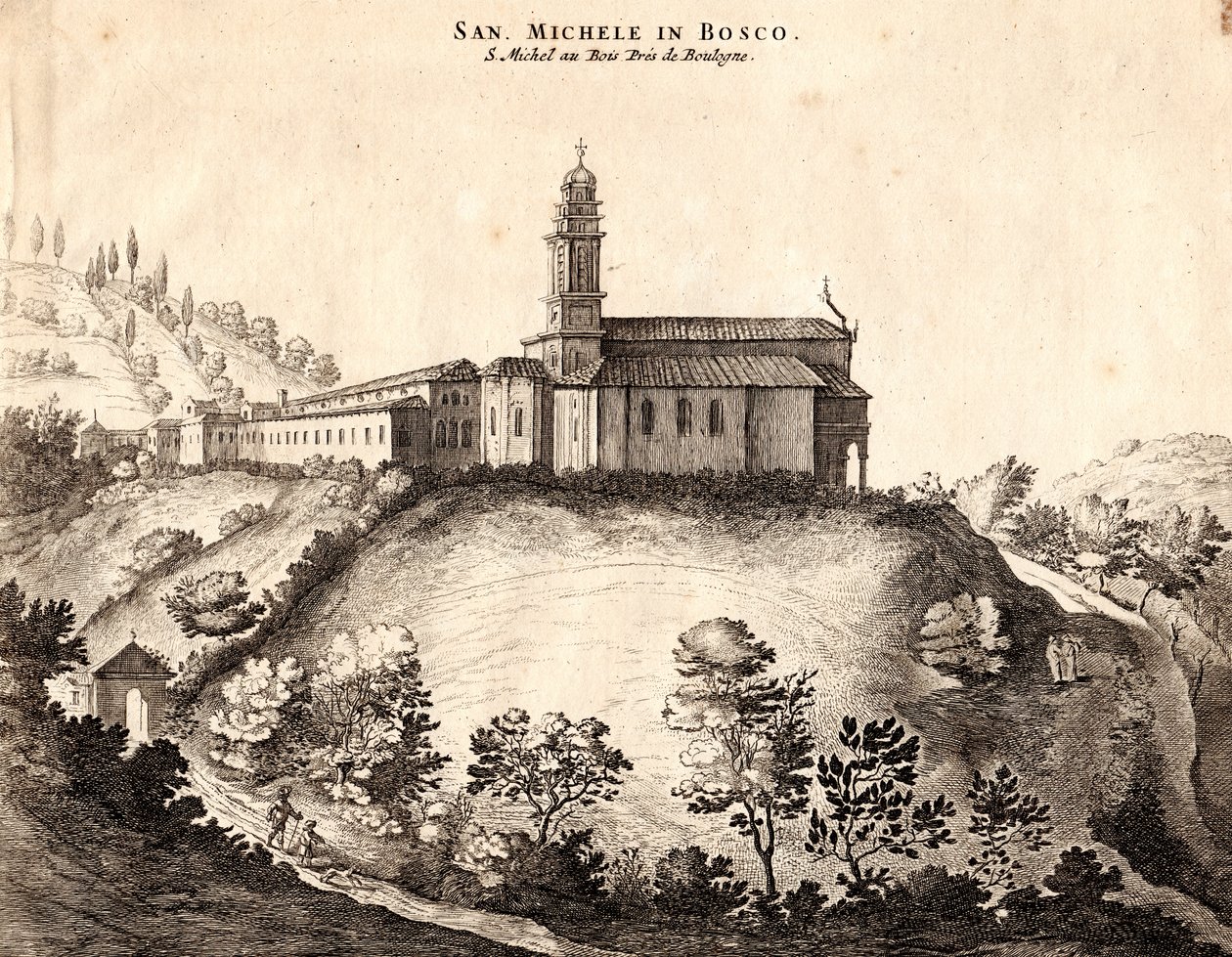 View of the San Michele in Bosco Monastery, Bologna, Italy by Joan Blaeu