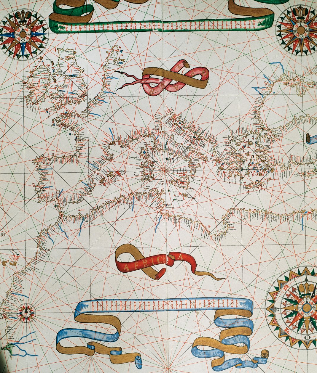 Map of Europe and Coasts of the North of Africa by Joan Martines