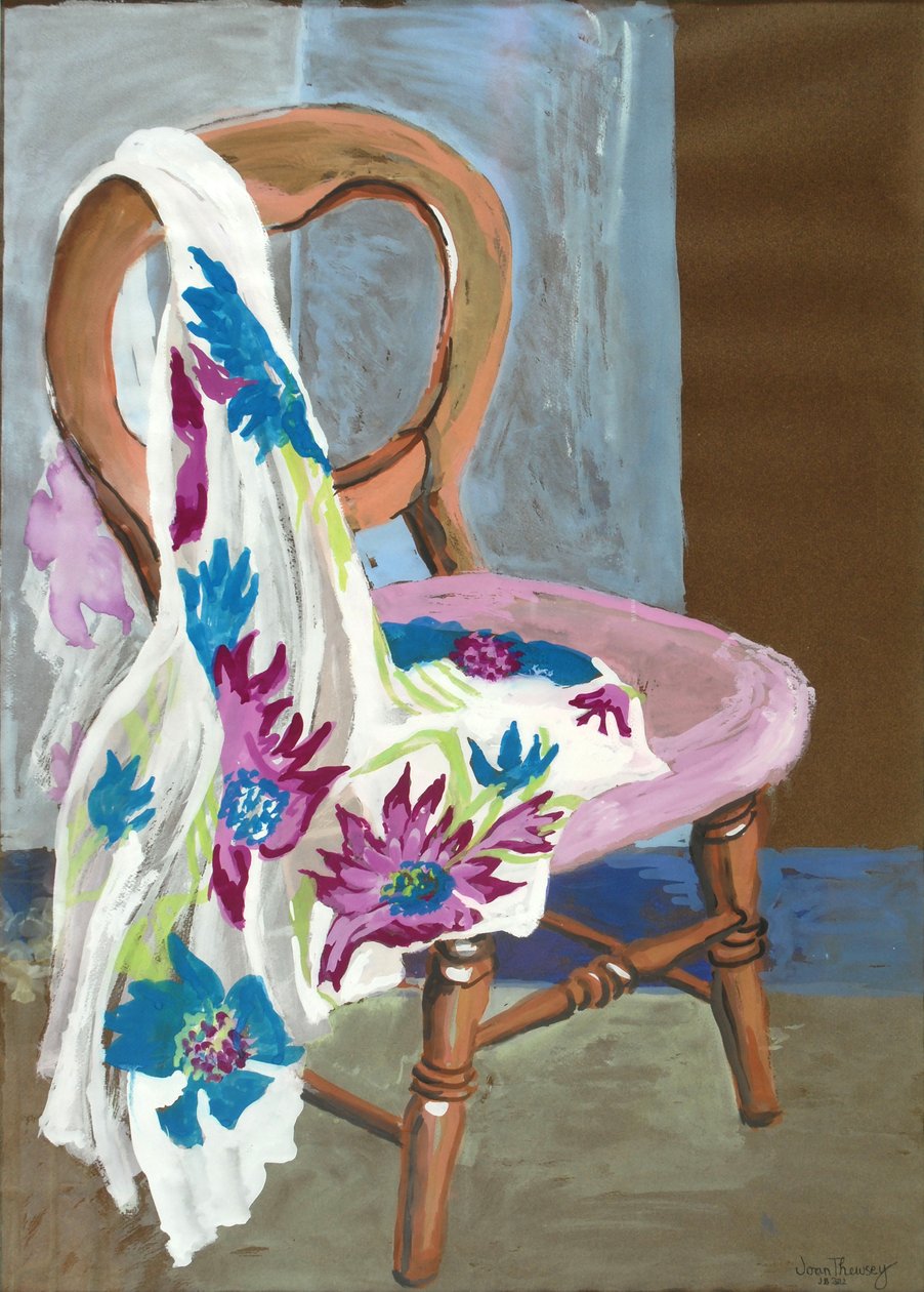 Chair and Patterned Fabric, 2000 by Joan Thewsey