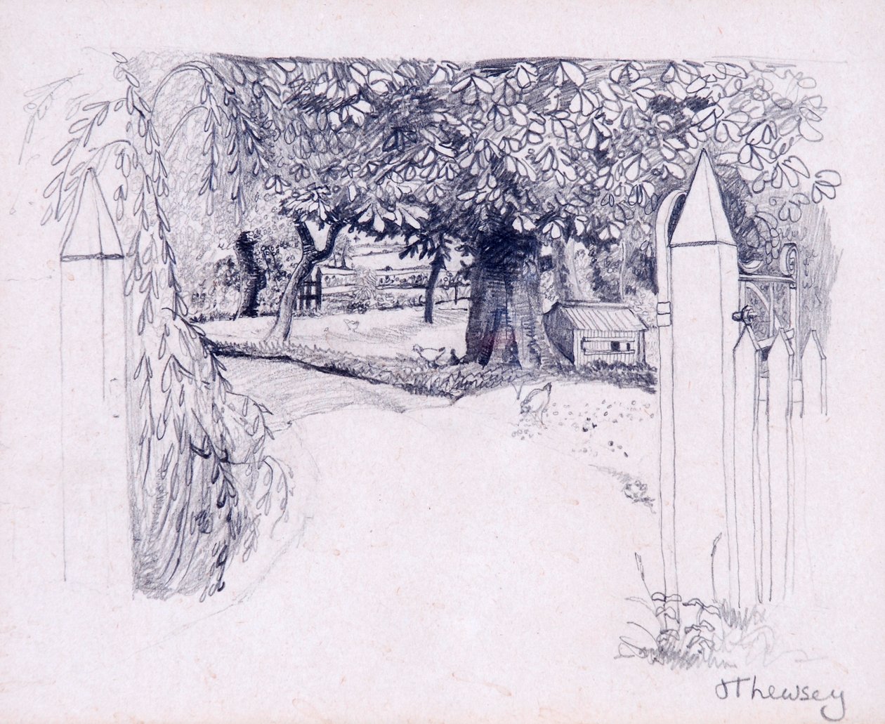 Gateway to the Farmhouse by Joan Thewsey