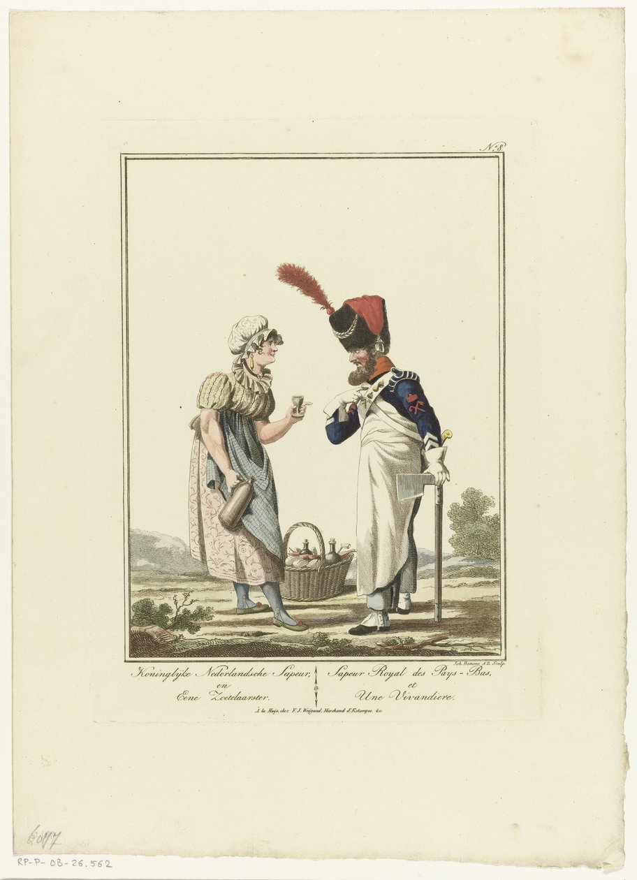Sapper with a Sutler (Uniforms and Costumes) by Joannes Bemme
