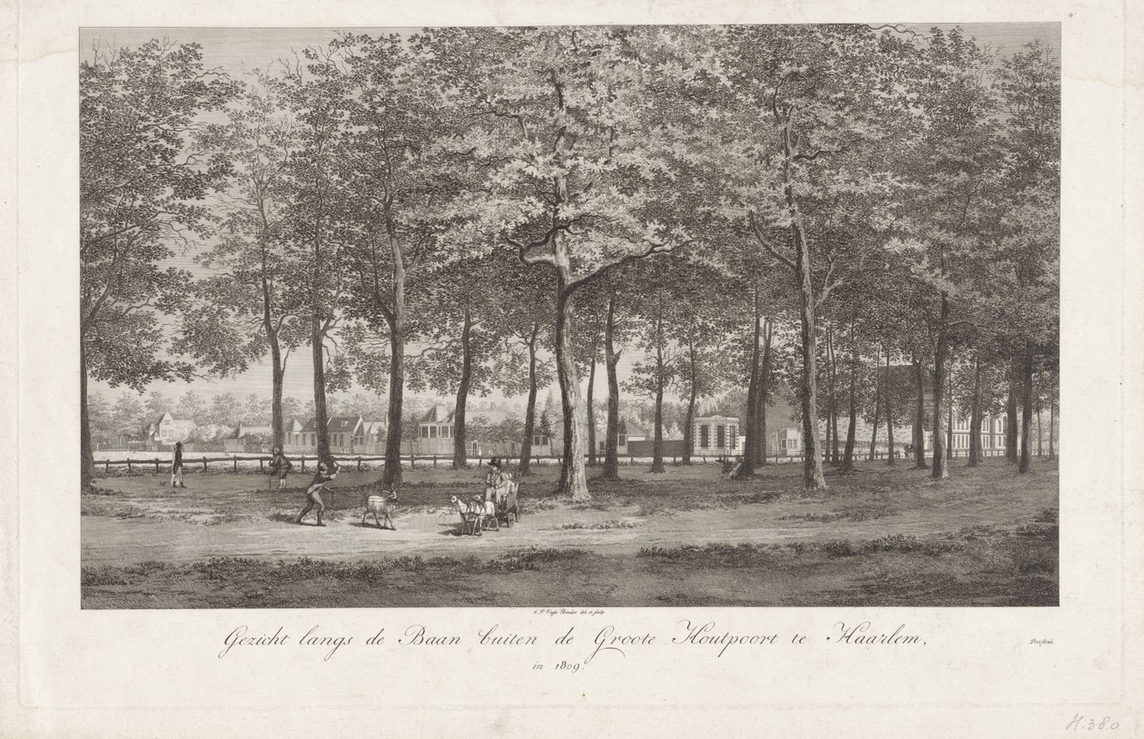 View of the Baan in Haarlem by Joannes Pieter Visser Bender