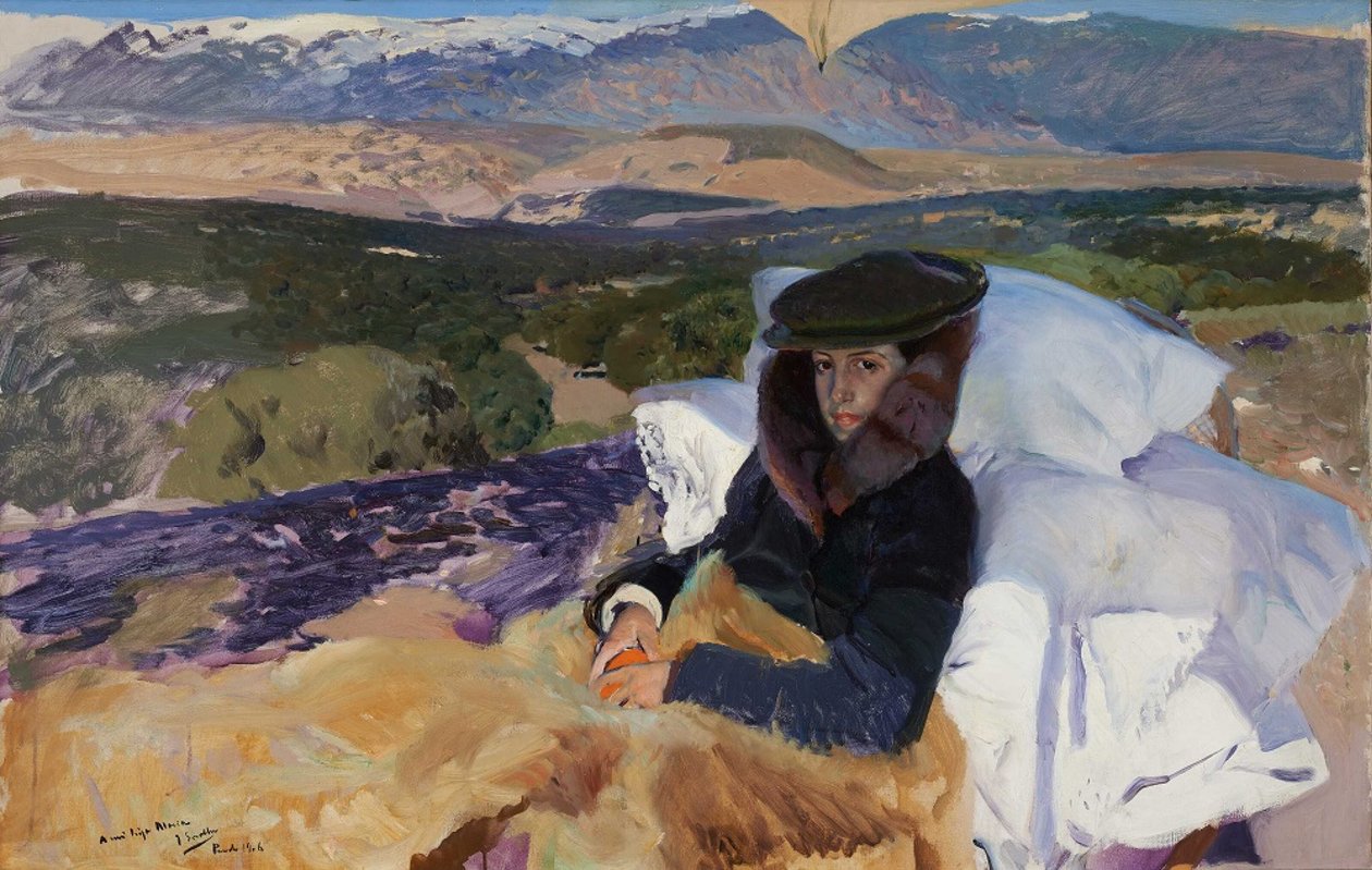 Convalescent Maria in El Pardo by Joaquin Sorolla y Bastida