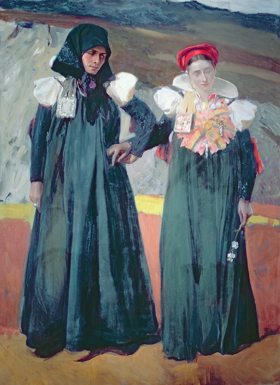 Traditional Dress from the Anso Valley by Joaquin Sorolla y Bastida