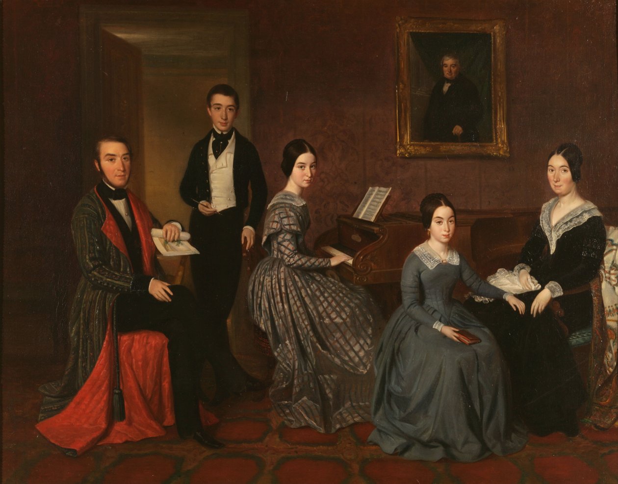 The family of Jorge Flaquer by Joaquín Espalter y Rull