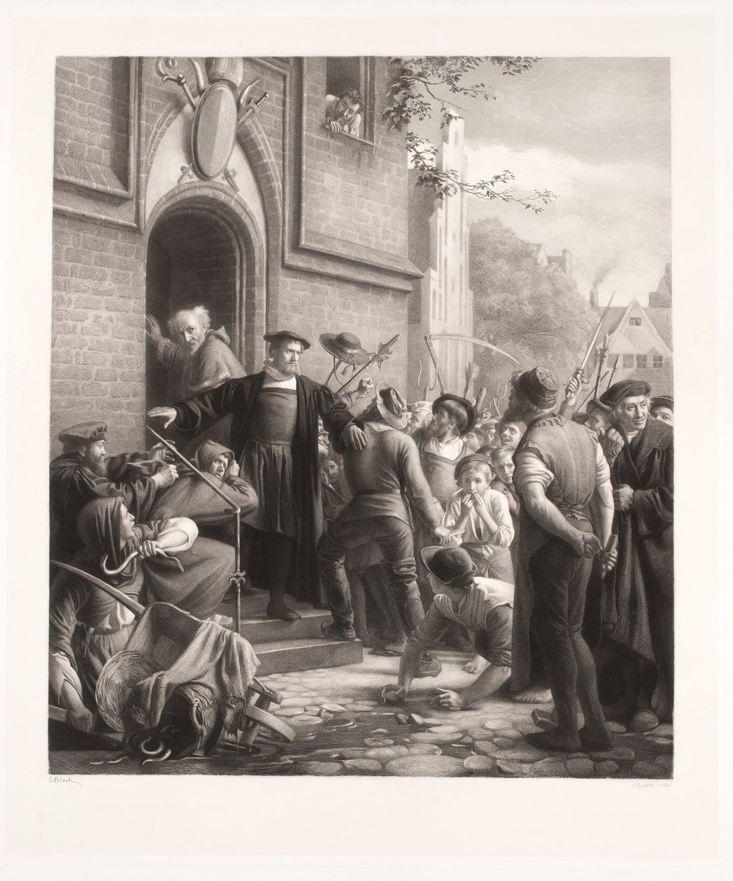 Bishop Rønnow Defended by Hans Tausen Against the Attack of the Common People by Joel Ballin