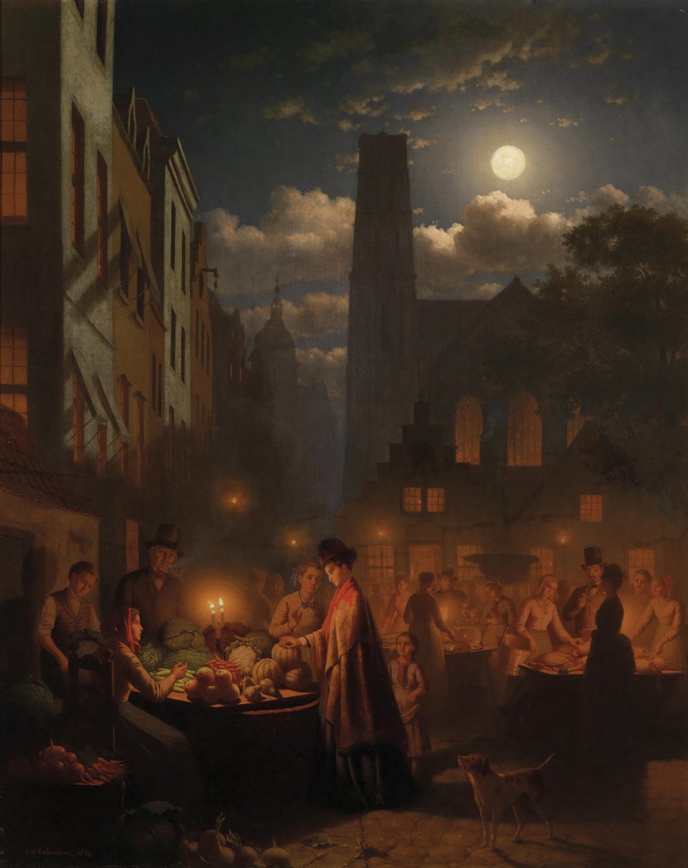 Night Vegetable Market by Johann Mongels Culverhouse