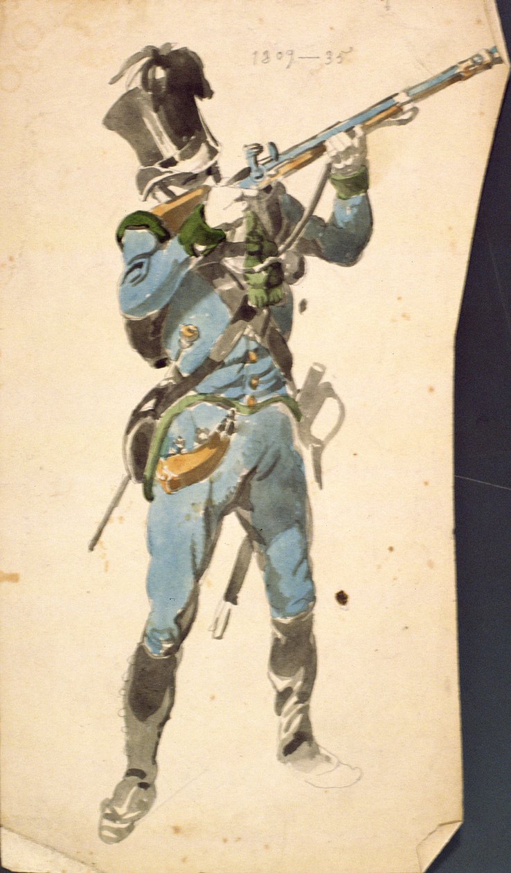 A Rifleman of the Austrian Jaegers, the Prestige Corp of a National Elite by Johan Baptiste Heinefetter